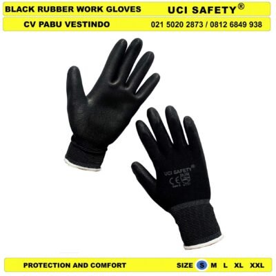 Bahan Nylon Polyester Proyek Tukang Bagunan Sarung Tangan Polyurethane Hand Gloves - Gambar 2