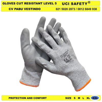 Anti Sayat Tukang Coating Karet Nitril Pabrik Glove - Gambar 4