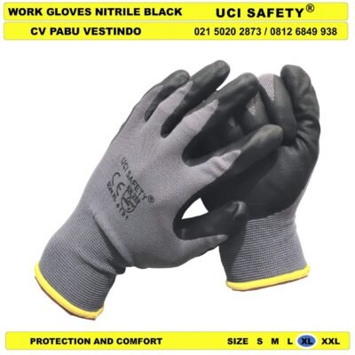 Anti Licin otomotif Multitask Anti Slip Nitril safety Gloves - Gambar 2