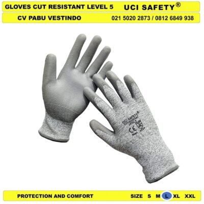 Telapak Tangan Uci Safety Anti Sayat Berkebun Hand Gloves Glove