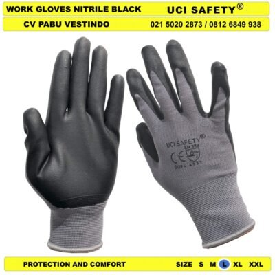 Bagunan Safety Kerja Sarung Tangan Anti Slip Coating - Gambar 5