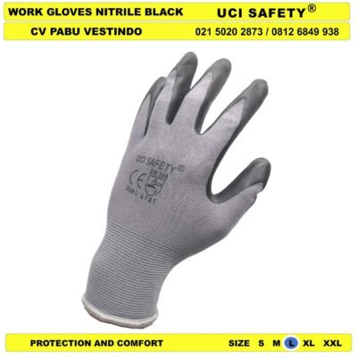 Sarung Tangan safety Gloves Nitril Pabrik Tukang - Gambar 4