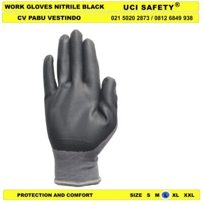 Greasy Work k3 Hse Security safety Gloves - Gambar 3
