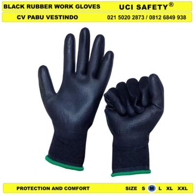 Bahan Nylon Polyester Packing Security Satpam Dilapisi Karet Uci Safety