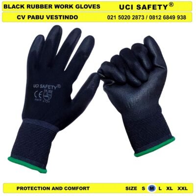 Uci Safety Sarung Tangan Dilapisi Karet Coating Karet Safety Gloves