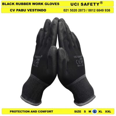 Dilapisi Karet Anti Slip Bahan Nylon Polyester Packing Uci Safety - Gambar 2