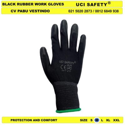 Uci Safety Sarung Tangan Security Satpam Berkebun Palmfit