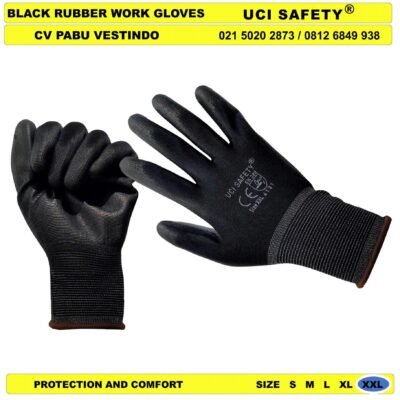 Uci Safety Sarung Tangan Proyek Tukang Bagunan otomotif Mekanik Bengkel Montir Motor Palm Fit - Gambar 4