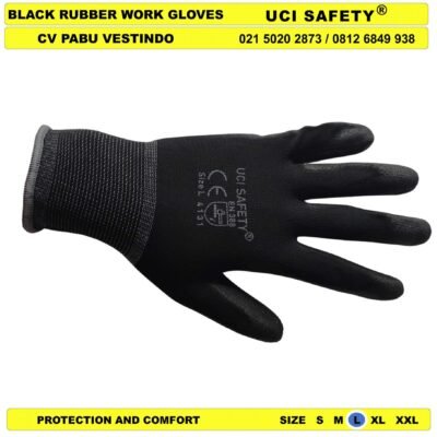 Uci Safety Sarung Tangan Proyek Tukang Bagunan Berkebun Safety Gloves - Gambar 4
