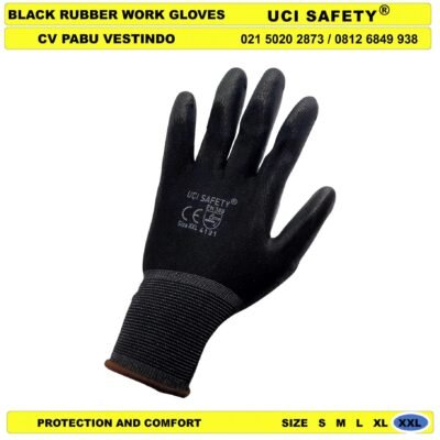 Bahan Nylon Polyester Sarung Tangan Hand Gloves Safety Gloves PU Anti Slip