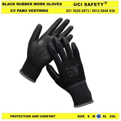 Uci Safety Sarung Tangan Karet Anti Slip PU - Gambar 5