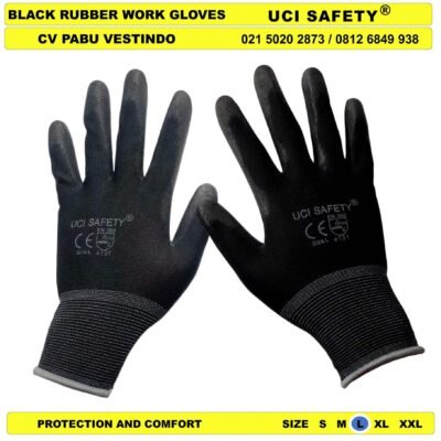 Bahan Nylon Polyester Packing Security Satpam Dilapisi Karet Uci Safety - Gambar 3