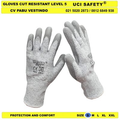 Tukang Pengaman kerja Cutting Ukuran S M L XL XXL Glove - Gambar 4