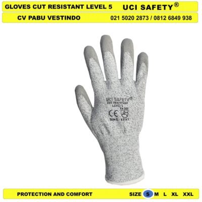 Welding Safety Kerja Pisau Anti Slip Glove - Gambar 4