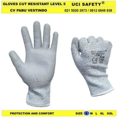 Anti Potong Motor Hand Gloves Pabrik Glove - Gambar 5