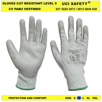 Telapak Tangan Uci Safety Anti Sayat Glove