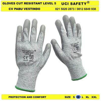 Berkebun Anti Benda Tajam Industri Kawat Besi Baja Glove