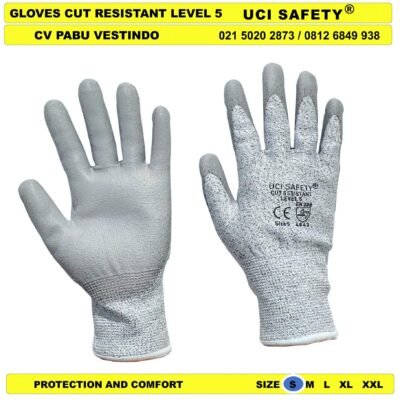 Telapak Tangan Uci Safety Anti Sayat Berkebun Hand Gloves Glove - Gambar 4