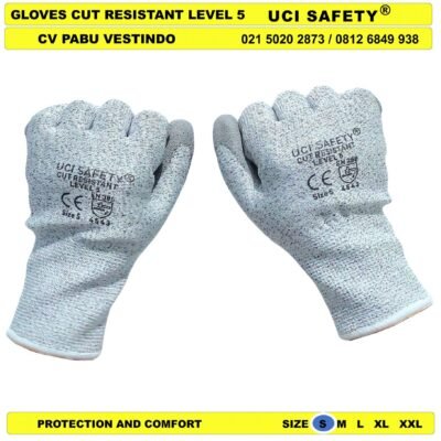 Cutting Tebal Cut Resistant Level 5 Mekanik Anti Licin Glove - Gambar 4