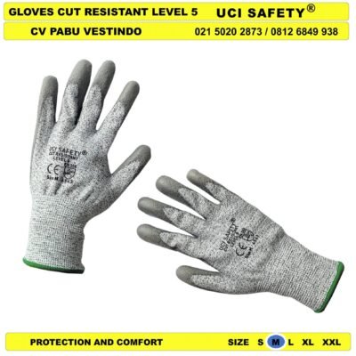 Anti Iris Sarung Tangan En 388 4543 Anti Benda Tajam Glove - Gambar 5
