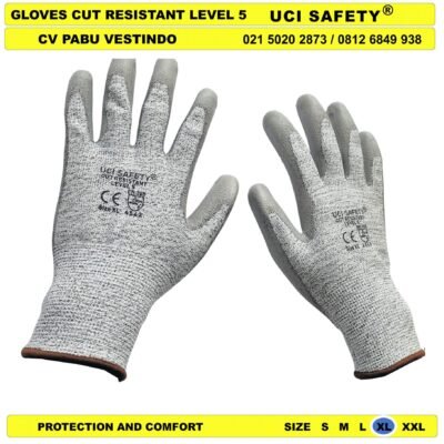 Coating Karet Nitril Cutting Ukuran S M L XL XXL Glove