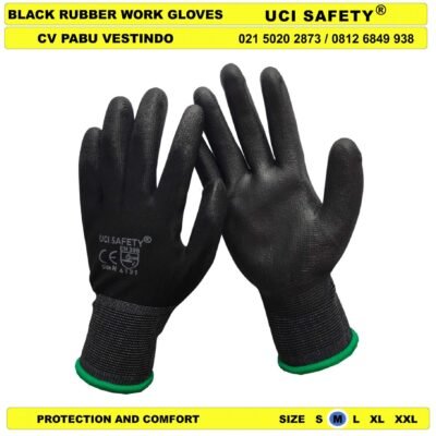 Berkebun Sarung Tangan Bahan Nylon Polyester Uci Safety - Gambar 3