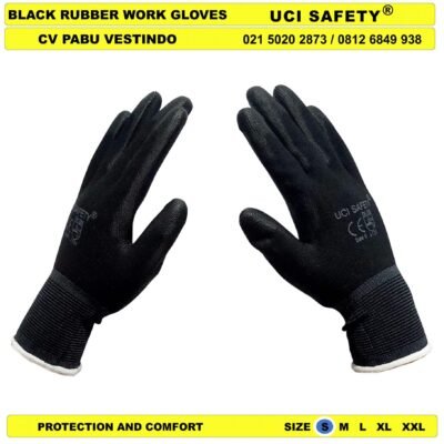 Sarung Tangan Karet Uci Safety Bahan Nylon Polyester - Gambar 4