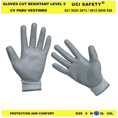 Anti Gores Pabrik Anti Iris Hppe Glove - Gambar 5