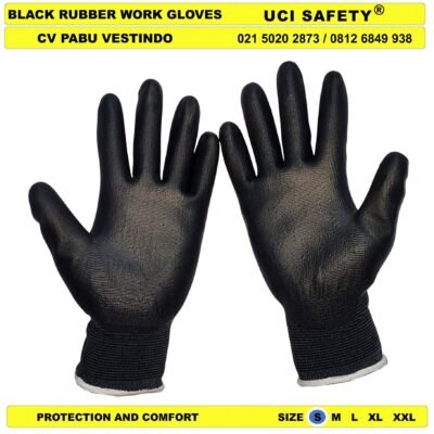 Uci Safety Industri Pabrik Hand Gloves Karet Pengaman kerja - Gambar 5