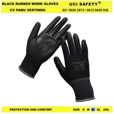 Dilapisi Karet otomotif Mekanik Bengkel Montir Motor Packing Safety Gloves Uci Safety Sarung Tangan - Gambar 4