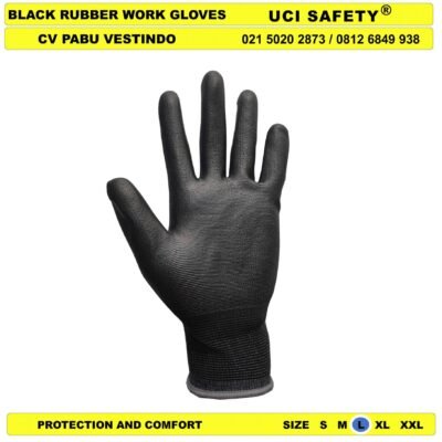 Dilapisi Karet Safety Gloves Uci Safety Sarung Tangan Anti Slip Industri Pabrik