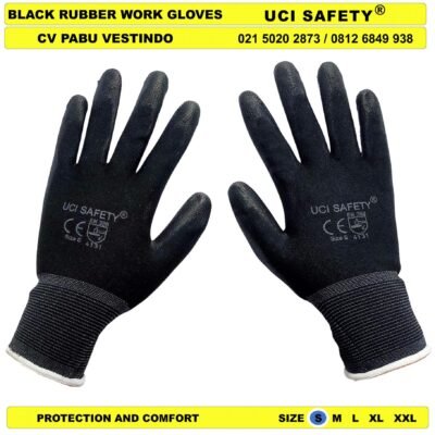 Uci Safety Palmfit Security Satpam Pengaman kerja Sarung Tangan - Gambar 5