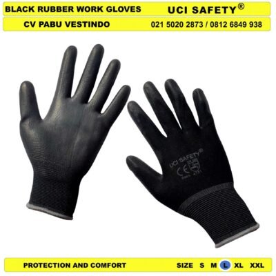 Uci Safety Berkebun Telapak Tangan dilapisi karet Pengaman kerja Coating Karet otomotif Mekanik Bengkel Montir Motor - Gambar 5