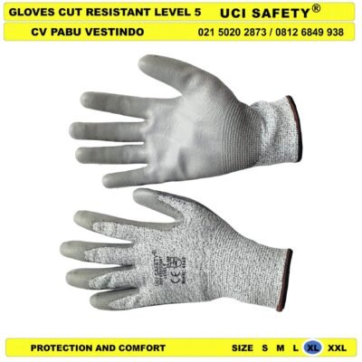 Telapak Tangan Anti Iris Anti Potong Mekanik Glove