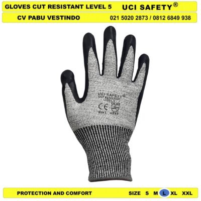 Sarung Tangan Kaca Safety Kerja - Gambar 2