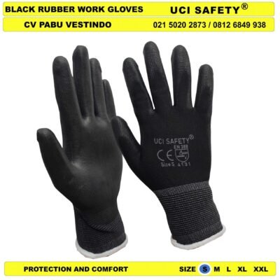 Uci Safety Polyurethane Palm Fit otomotif Mekanik Bengkel Montir Motor Dilapisi Karet - Gambar 5