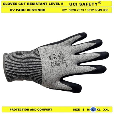 Coating Karet Nitril Proyek dilapisi karet Industri Warna Abu Abu, Hitam Pabrik Pengaman kerja Glove