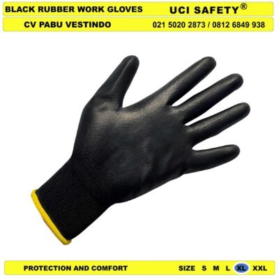 Uci Safety Polyurethane Palm Fit otomotif Mekanik Bengkel Montir Motor Dilapisi Karet - Gambar 3