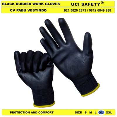 Uci Safety Pengaman kerja Karet Anti Slip Palm Fit Sarung Tangan - Gambar 2
