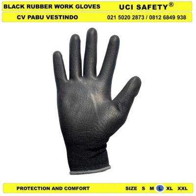 Sarung Tangan Uci Safety Palm Fit Proyek Tukang Bagunan - Gambar 5