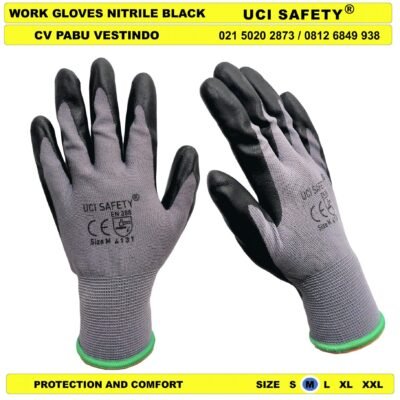 Anti Slip Uci Safety Mekanik safety Gloves Safety Kerja engineering - Gambar 3