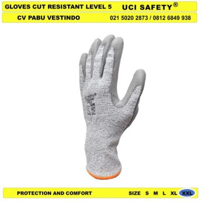 Welding Anti Licin Cutting Glove - Gambar 3