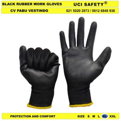 Uci Safety Sarung Tangan Proyek Tukang Bagunan Berkebun Safety Gloves - Gambar 2