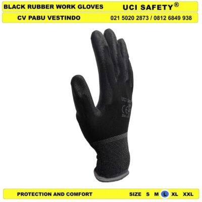 Berkebun Sarung Tangan Bahan Nylon Polyester Uci Safety - Gambar 5