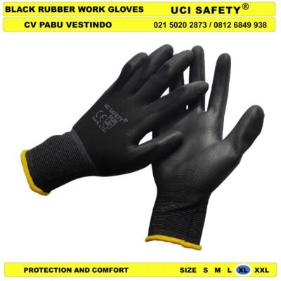 Uci Safety Sarung Tangan Coating Karet Karet Hand Gloves - Gambar 5