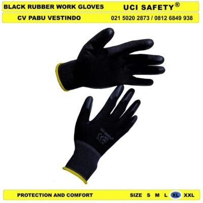 Uci Safety Sarung Tangan Hand Gloves PU Industri Pabrik - Gambar 5