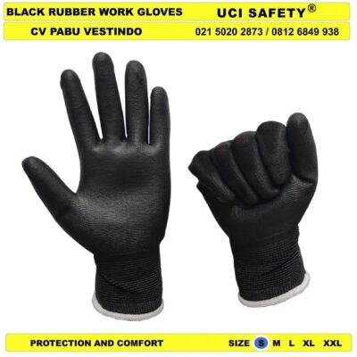Coating Karet Telapak Tangan dilapisi karet Palmfit Safety Gloves Uci Safety - Gambar 5