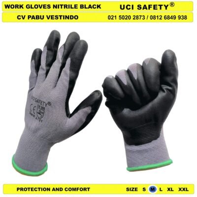 Sarung Tangan safety Gloves Pengaman kerja k3 Hse Safety Kerja Kerja - Gambar 3