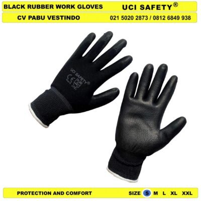 Sarung Tangan Uci Safety Security Satpam Pengaman kerja - Gambar 2