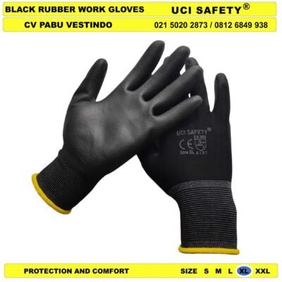 Bahan Nylon Polyester Sarung Tangan Palm Fit Uci Safety Kerja